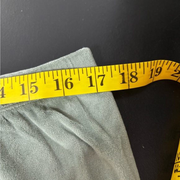 Joyspun Women Large Olive Green Sweatpants Elastic Waistband Velvet Velour Soft - Picture 3 of 7